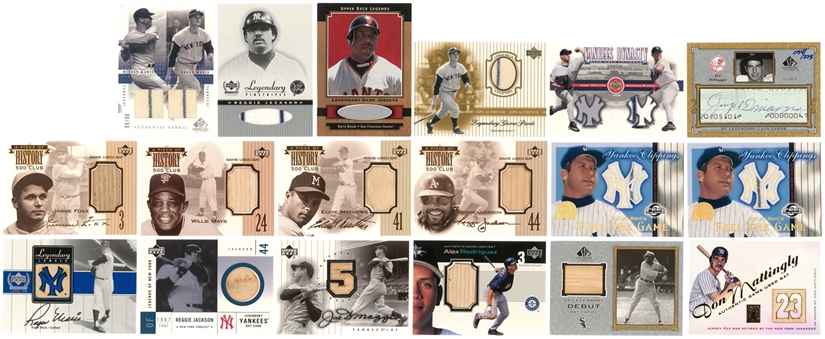 MLB Hall of Famer and Legend Game Used Relic Card Collection (18)